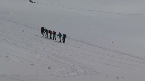 Climbing a mountain Stock Footage 39538452