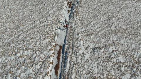 Climbing up on the mountain Stock Footage 99388320