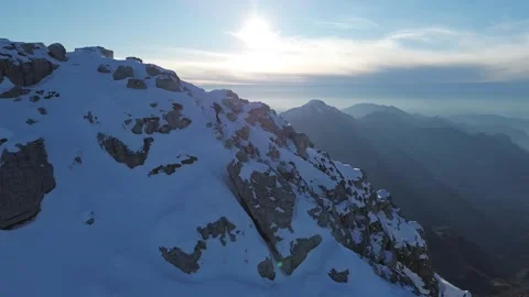 Climbing the mountain Video stock 301637330