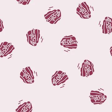 Climbing mountain progress glyph seamless pattern Stock Illustration
