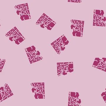 Climbing mountain progress glyph vector seamless pattern 库存插图