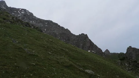 Climbing the mountains, cable car Stock Footage 303423713