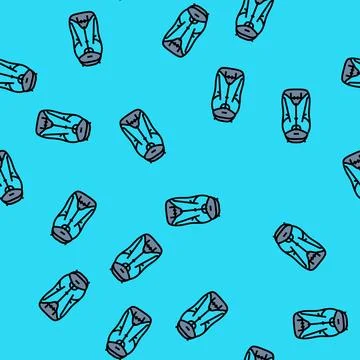 Climbing pack mountaineering adventure vector seamless pattern Illustrazione stock