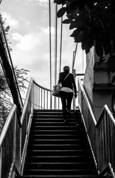 Climbing up Foto stock