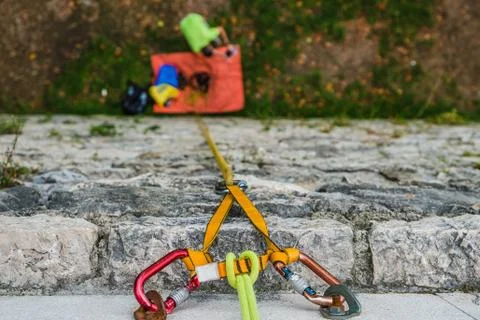 Climbing rock Stock Photos