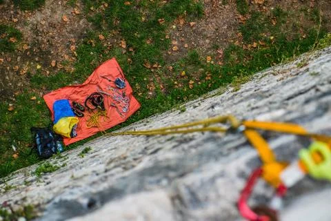 Climbing rock Stock Photos