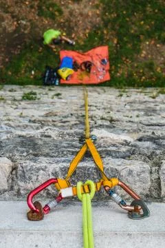 Climbing rock Stock Photos