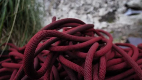 Climbing rope 4K 16 Video stock 139982817