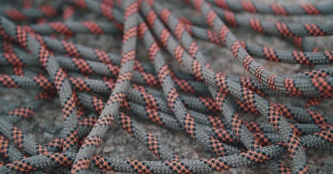 Climbing Rope Stock Footage 84692638