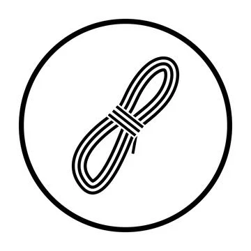Climbing Rope Icon Stock Illustration