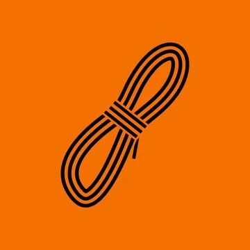 Climbing Rope Icon Illustrazione stock
