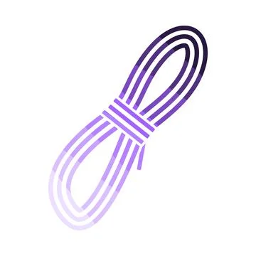 Climbing Rope Icon Stock Illustration