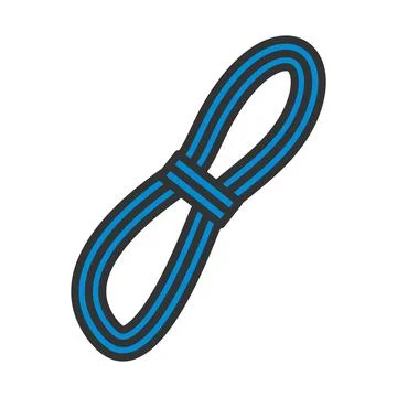 Climbing Rope Icon Stock Illustration