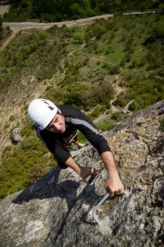 Climbing in Spain Fotos de archivo