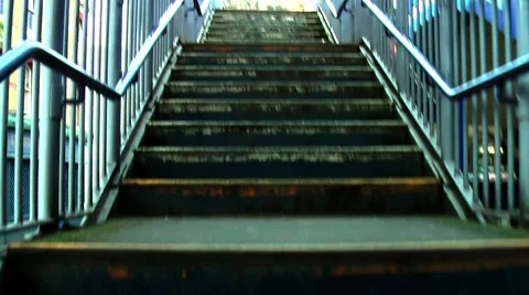 Climbing stairs Stock Footage 8660706