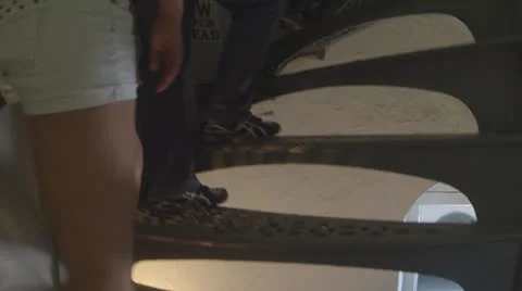 Climbing Stairs, Inside the Lighthouse (Version #3) Stock Footage 24152562