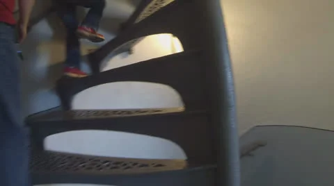Climbing Stairs, Inside the Lighthouse (Version #1) Video stock 24153087