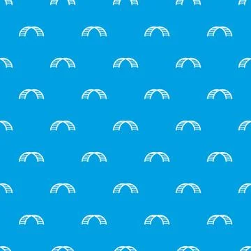 Climbing stairs pattern seamless blue Stock Illustration