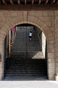 Climbing stairs Stock Photos