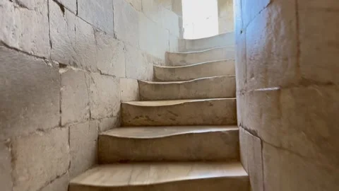 Climbing the steps of the leaning tower of Pisa Stock Footage 259412548