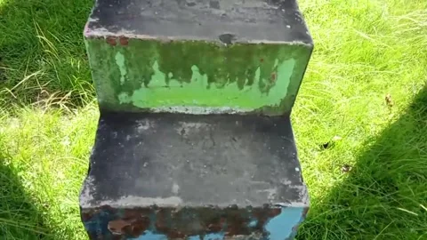 Climbing steps for sliding Stock Footage 324777464