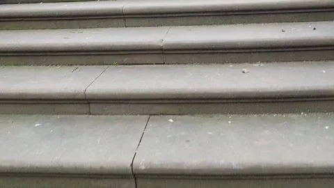 Climbing stone steps Stock Footage 199846963