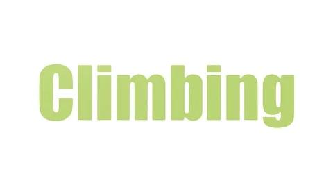 Climbing Tag Cloud Animated Isolated On White Stock Footage 107217267