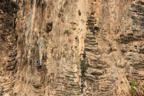 Climbing in Thai Stock Photos