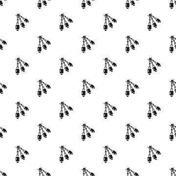 Climbing tool pattern seamless vector Stock Illustration