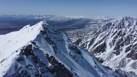Climbing to the top of Mount Munku Sardyk Stock Footage 171362249