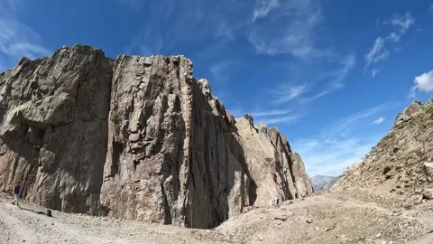 Climbing training. Mountains. Le Brevent, French Alps, Chamonix Stock Footage 258024693