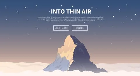 Climbing vector background. Web banner. Stock Illustration