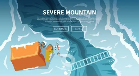 Climbing vector background. Web banner. Stock Illustration