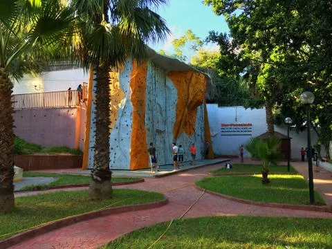 Climbing Wall at Algiers Stock Photos