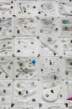 Climbing wall background image Stock Photos