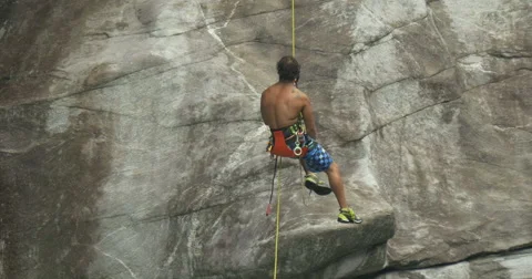 Climbing wall canyon Video stock 63804619