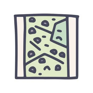 Climbing wall color vector doodle simple icon Stock Illustration