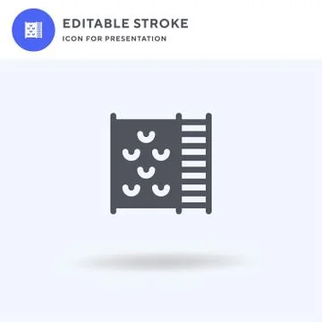 Climbing Wall icon vector, filled flat sign, solid pictogram isolated on white Stock Illustration