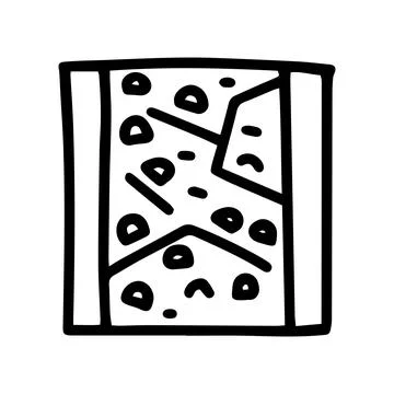 Climbing wall line vector doodle simple icon Illustrazione stock
