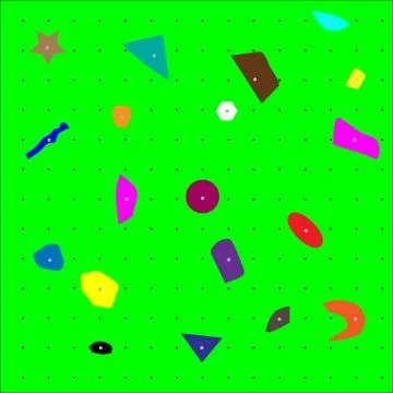 Climbing wall pattern close up Stock Illustration