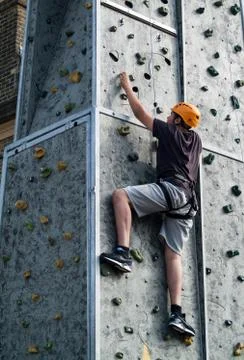 Climbing wall Stock Photos