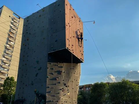 Climbing Wall Stock Photos