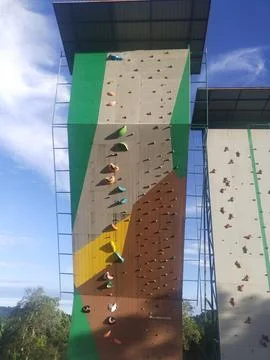 Climbing wall Stock Photos