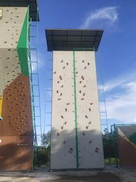 Climbing wall Stock Photos