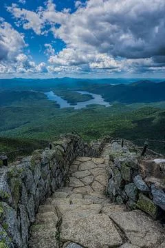 Climbing Whiteface Mountain Stock Photos