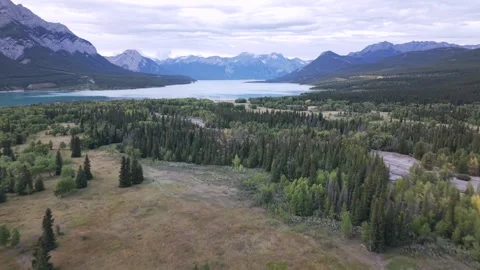 Cline River Alberta Push Toward Water 스톡 동영상 344831297