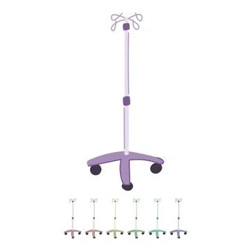 Clinic hydration iv drip stand vector cartoon graphic Stock Illustration