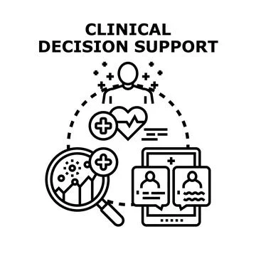 Clinical decision support system providing healthcare analytics イラスト素材