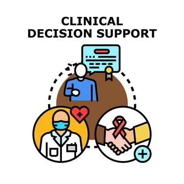 Clinical decision support system vector icon concept Stock Illustration