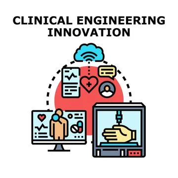 Clinical engineering innovation developing medical device solutions 库存插图